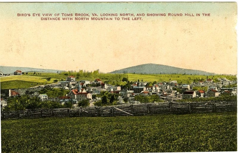 Bird's Eye View of Toms Brook, VA, Looking North, and Showing Round