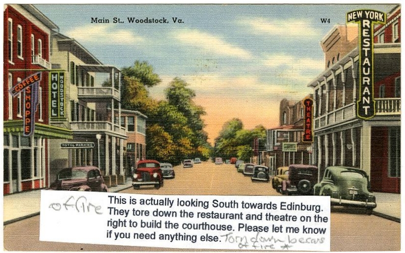 Woodstock, Virginia · Shenandoah County Library Archives