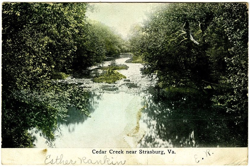 Cedar Creek near Strasburg, Va. · Shenandoah County Library Archives